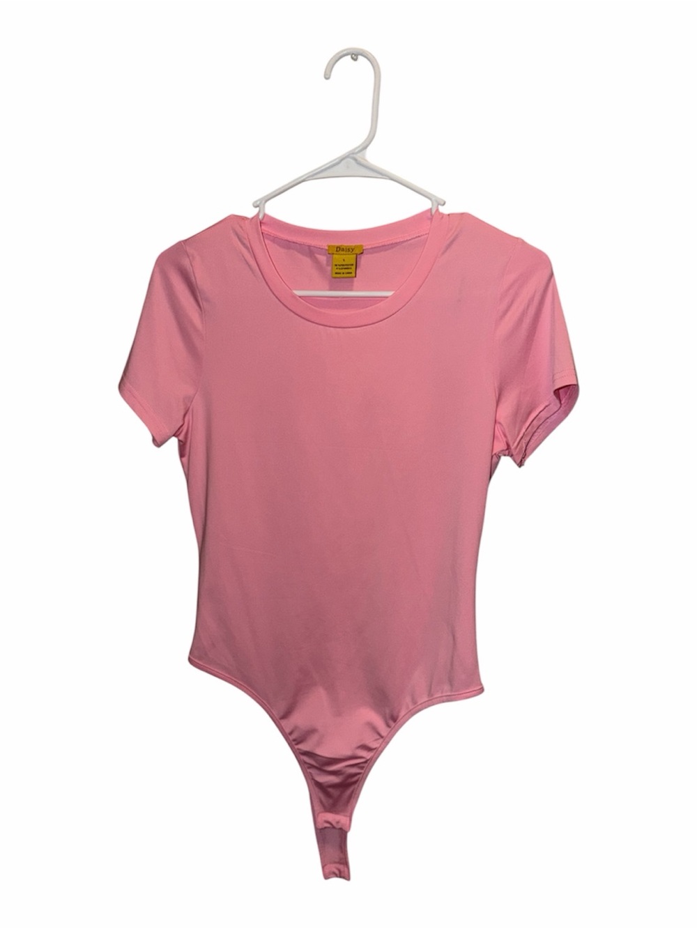 Daisy Pink Short Sleeve Kids One-Piece Bodysuit